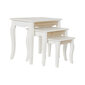 3 laua komplekt DKD Home Decor Naturaalne Puit MDF Valge (53 x 35 x 47 cm) hind ja info | Diivanilauad | kaup24.ee