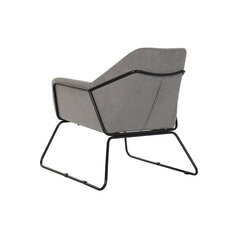 Сиденье DKD Home Decor, чёрный серый металл, полиэстер (75 x 76 x 82 см) цена и информация | Кресла в гостиную | kaup24.ee