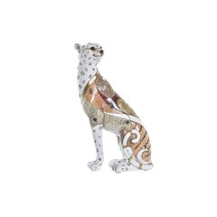 Декоративная фигура DKD Home Decor оранжевый белый Леопард, смола (15 x 8 x 25 см) цена и информация | Детали интерьера | kaup24.ee