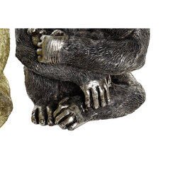 Dekoratiivkuju DKD Home Decor Hõbedane Kuldne Vaik Gorilla (22 x 23,5 x 31 cm) (2 Ühikut) hind ja info | Sisustuselemendid | kaup24.ee