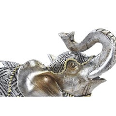 Декоративная фигура DKD Home Decor Слон, серебристая позолоченная смола (22.5 x 10.7 x 21.5 см) (2 шт.) цена и информация | Детали интерьера | kaup24.ee