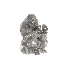 Dekoratiivkuju DKD Home Decor Hõbedane Vaik Gorilla (38,5 x 33 x 43,5 cm) hind ja info | Sisustuselemendid | kaup24.ee