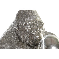 Dekoratiivkuju DKD Home Decor Hõbedane Vaik Gorilla (38,5 x 33 x 43,5 cm) цена и информация | Детали интерьера | kaup24.ee