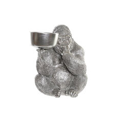 Dekoratiivkuju DKD Home Decor Hõbedane Vaik Gorilla (32 x 26,5 x 36 cm) цена и информация | Детали интерьера | kaup24.ee