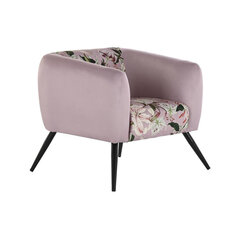 Кресло DKD Home Decor, чёрный розовый металл полиэстер (75 x 71 x 71 см) цена и информация | Кресла в гостиную | kaup24.ee