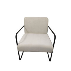 Кресло DKD Home Decor, чёрный полиэстер, белое железо (64 x 74 x 79 см) цена и информация | Кресла | kaup24.ee