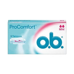 Tampoonide pakk Ob Procomfort Mini 32 Ühikut hind ja info | Tampoonid, hügieenisidemed, menstruaalanumad | kaup24.ee