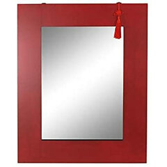 Seinapeegel DKD Home Decor Peegel Kuusk Punane Must MDF (70 x 2 x 90 cm) hind ja info | Peeglid | kaup24.ee