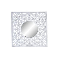 Настенное зеркало DKD Home Decor MDF Mandala, белое (50 x 1.5 x 50 см) цена и информация | Подвесные зеркала | kaup24.ee