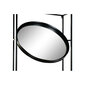 Seinapeegel DKD Home Decor Peegel Naturaalne Must Metall Puit (61 x 17,5 x 181 cm) hind ja info | Peeglid | kaup24.ee