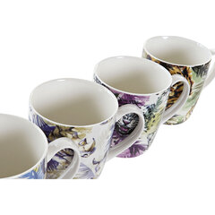 Кружка Mug DKD Home Decor Фарфор, 400 мл, 4 шт. цена и информация | Стаканы, фужеры, кувшины | kaup24.ee