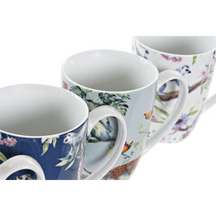 Кружка Mug DKD Home Decor Фарфор, 400 мл, 4 шт. цена и информация | Стаканы, фужеры, кувшины | kaup24.ee