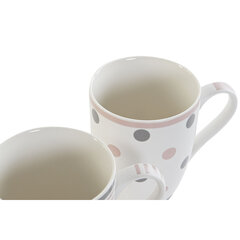 Кружка Mug DKD Home Decor Серый Розовый Белый Shabby Chic (340 ml) (4 штук) цена и информация | Стаканы, фужеры, кувшины | kaup24.ee