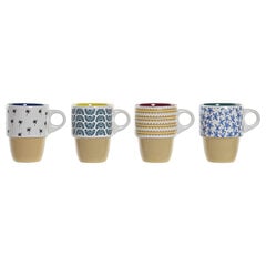 Кружка Mug DKD Home Decor, 400 мл, 4 шт. цена и информация | Стаканы, фужеры, кувшины | kaup24.ee