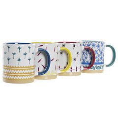 Кружка Mug DKD Home Decor, 330 мл, 4 шт. цена и информация | Стаканы, фужеры, кувшины | kaup24.ee