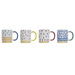 Кружка Mug DKD Home Decor, 330 мл, 4 шт. цена и информация | Стаканы, фужеры, кувшины | kaup24.ee