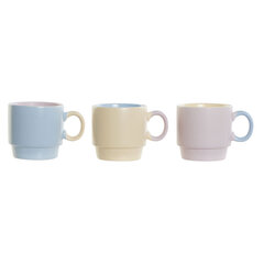 Кружка Mug DKD Home Decor, 360 мл, 3 шт. цена и информация | Стаканы, фужеры, кувшины | kaup24.ee