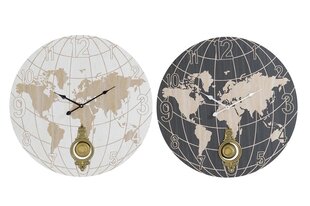 Настенное часы DKD Home Decor Карта мира (58 x 8 x 58 см) цена и информация | Часы | kaup24.ee