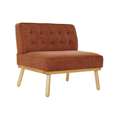 Кресло DKD Home Decor Ель, коричневое, лён терракот (80 x 66 x 72 см) цена и информация | Кресла в гостиную | kaup24.ee