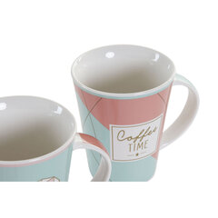 Кружка Mug DKD Home Decor Фарфор, 350 мл, 4 шт. цена и информация | Стаканы, фужеры, кувшины | kaup24.ee