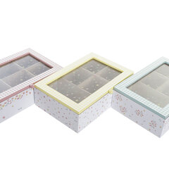 Infusioonide Karp DKD Home Decor Kristall MDF (23 x 15 x 7 cm) (3 Ühikut) цена и информация | Посуда для хранения еды | kaup24.ee
