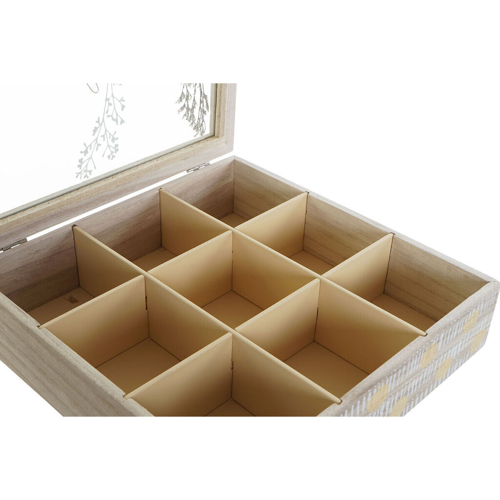 Infusioonide Karp DKD Home Decor Kristall MDF (24 x 24 x 6,5 cm) hind ja info | Toidu säilitusnõud | kaup24.ee