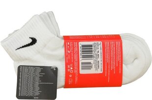 Naiste sokid Nike Performance Cotton SX4703-101 3 tk, valge цена и информация | Мужские носки | kaup24.ee