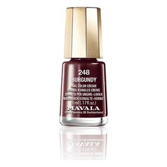 Küünelakk Nail Color Cream Mavala 248-burgundy (5 ml) hind ja info | Küünelakid, küünetugevdajad | kaup24.ee