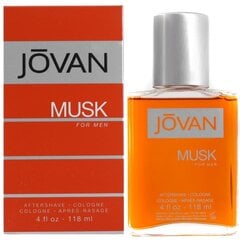 Raseerimisjärgne losjoon meestele Jovan Musk 118 ml цена и информация | Парфюмированная косметика для мужчин | kaup24.ee