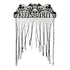 Rippkaunistus Keep Out (97 x 137 cm) hind ja info | Karnevali kostüümid | kaup24.ee