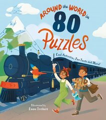 Around the World in 80 Puzzles: Cool Activities, Fun Facts, and More! hind ja info | Noortekirjandus | kaup24.ee