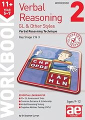 11plus Verbal Reasoning Year 5-7 GL & Other Styles Workbook 2: Verbal Reasoning Technique hind ja info | Noortekirjandus | kaup24.ee