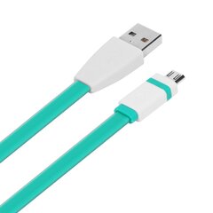 TB Mikro-USB kaabel 1 m. Roheline цена и информация | Кабели и провода | kaup24.ee