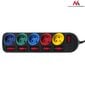 Maclean Power Strip 5 pistikupesa lülititega MCE204M hind ja info | Pikendusjuhtmed, kaablid | kaup24.ee