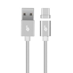 TB Magnetkaabel USB C - USB hõbedane 1 m цена и информация | Кабели и провода | kaup24.ee