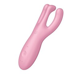 SATISFYER THREESOME 4 VIBRATOR – ROOSA hind ja info | BDSM ja fetish | kaup24.ee