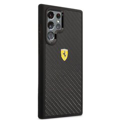 Ferrari Real Carbon Hard Case for Samsung Galaxy S22 Ultra Black цена и информация | Чехлы для телефонов | kaup24.ee