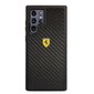 Ferrari Real Carbon Hard Case for Samsung Galaxy S22 Ultra Black цена и информация | Telefoni kaaned, ümbrised | kaup24.ee