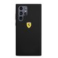 Ferrari Liquid Silicone Metal Logo Case for Samsung Galaxy S22 Ultra Black цена и информация | Telefoni kaaned, ümbrised | kaup24.ee