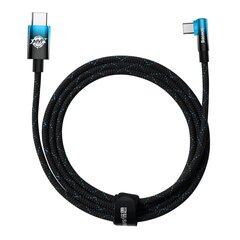 Baseus MVP Elbow angled cable Power Delivery cable with side connector USB Type C / USB Type C 2 м 100 Вт 5A blue (CAVP000721) цена и информация | Кабели для телефонов | kaup24.ee