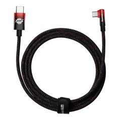 Baseus MVP Elbow angled cable Power Delivery cable with side connector USB Type C / USB Type C 2 м 100 Вт 5A red (CAVP000720 цена и информация | Кабели для телефонов | kaup24.ee
