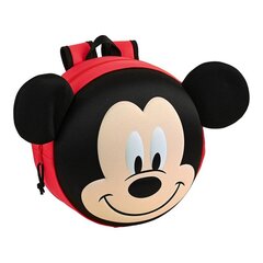 Детский рюкзак 3D Mickey Mouse Clubhouse, красный / чёрный (31 x 31 x 10 cм) цена и информация | Школьные рюкзаки, спортивные сумки | kaup24.ee