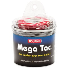 Tennisereketi käepide Tourna Mega Tac XL, 30 tk, Must (MT-30XL-BK) hind ja info | Välitennise tooted | kaup24.ee