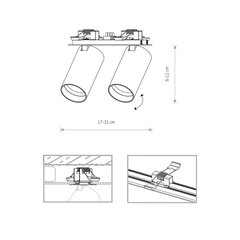 Laevalgusti Nowodvorski Mono SURFACE 7684 hind ja info | Laelambid | kaup24.ee