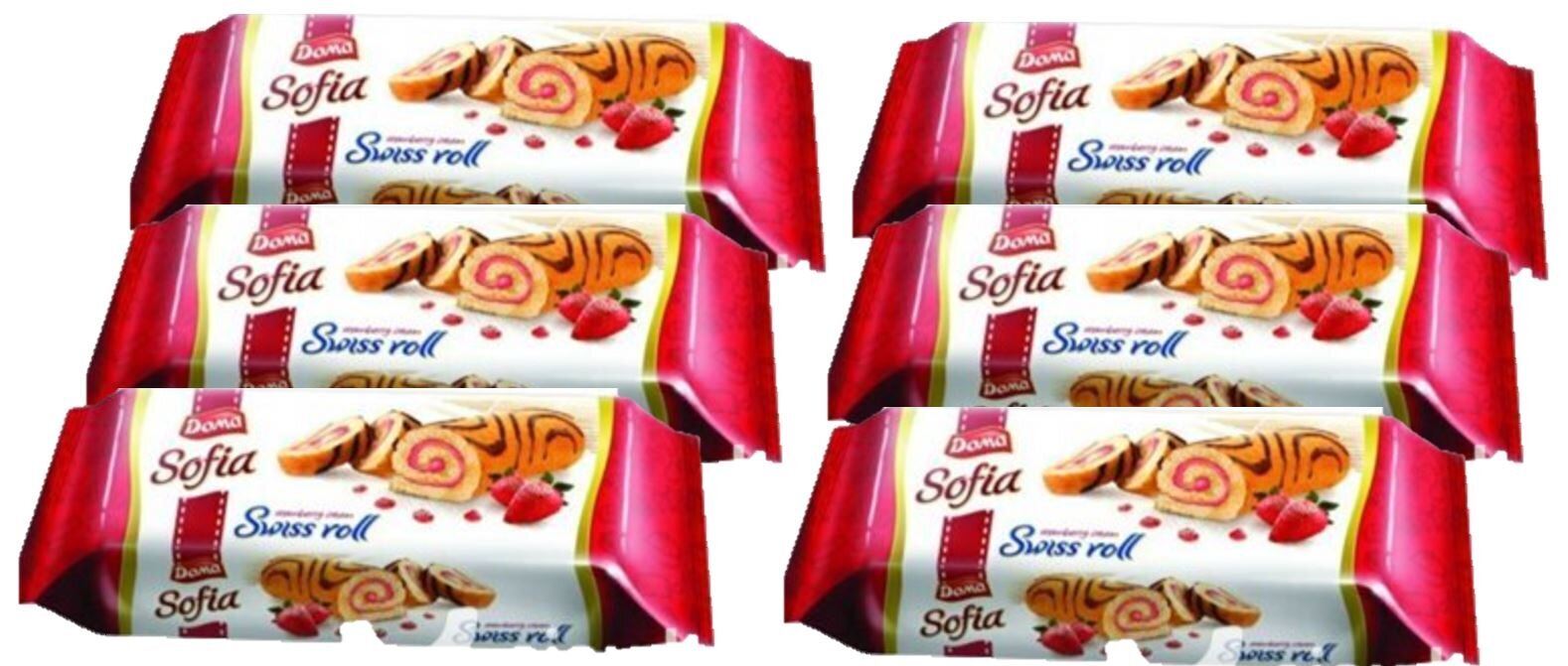 Rullid maasikakreemiga Sofia, 200 g x 6 hind ja info | Maiustused | kaup24.ee