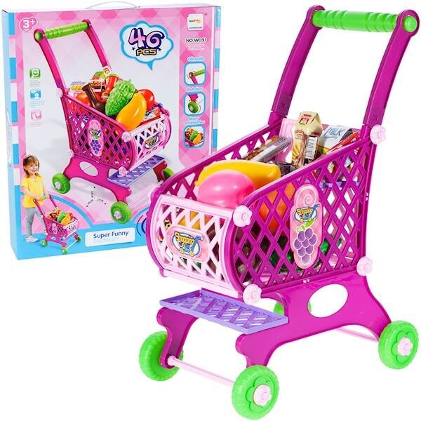 Ostukorv kaubaga, roosa hind ja info | Arendavad mänguasjad | kaup24.ee