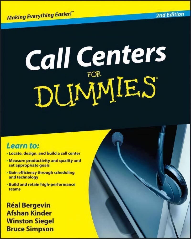 Call Centers For Dummies 2e 2nd Edition цена и информация | Majandusalased raamatud | kaup24.ee