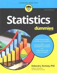 Statistics For Dummies 2nd Edition цена и информация | Книги по экономике | kaup24.ee