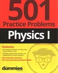 Physics I: 501 Practice Problems For Dummies (plus Fr ee Online Practice) hind ja info | Majandusalased raamatud | kaup24.ee