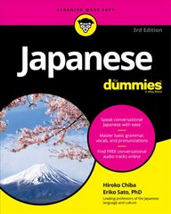 Japanese For Dummies 3rd Edition hind ja info | Võõrkeele õppematerjalid | kaup24.ee